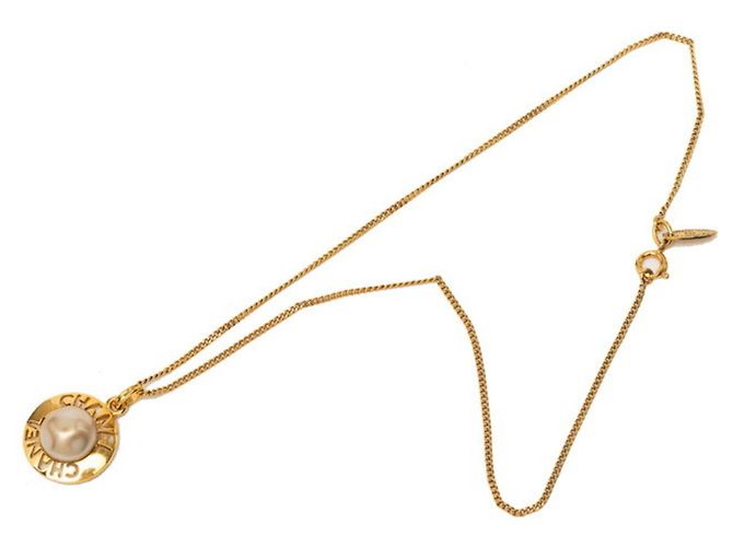 Chanel Vintage Logo Anhänger Halskette - Ansicht 3