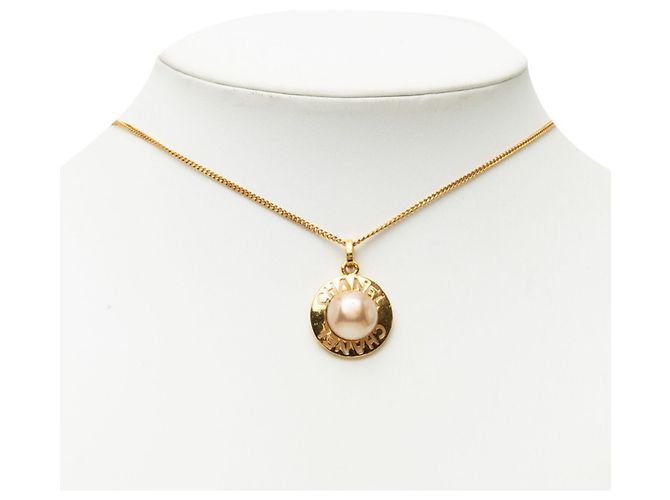 Chanel Vintage Logo Anhänger Halskette - Ansicht 6