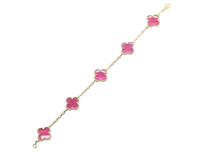Van Cleef & Arpels Vintage Alhambra Emaille Armband mit 5 Motiven - Ansicht 3