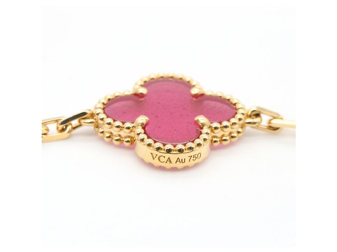 Van Cleef & Arpels Vintage Alhambra Emaille Armband mit 5 Motiven - Ansicht 4