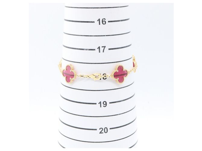 Van Cleef & Arpels Vintage Alhambra Emaille Armband mit 5 Motiven - Ansicht 8