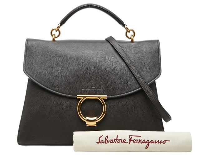 Borsa Salvatore Ferragamo Gancini Margotto - vista 11