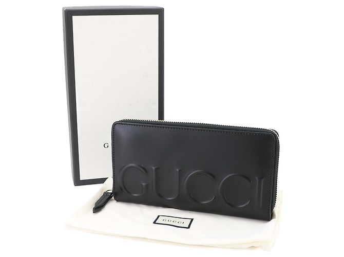 Cartera larga Gucci de piel negra - vista 2