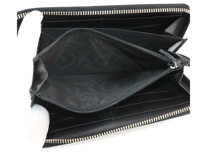 Cartera larga Gucci de piel negra - vista 7