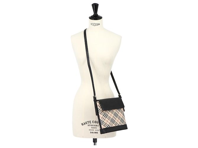 Sac à main épaule Burberry Nova Check - vue 10
