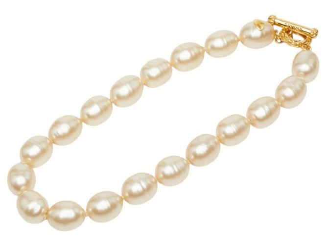 Chanel Vintage Halskette mit T-Verschluss - Ansicht 2