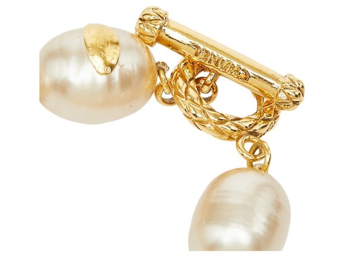 Chanel Vintage Halskette mit T-Verschluss - Ansicht 4