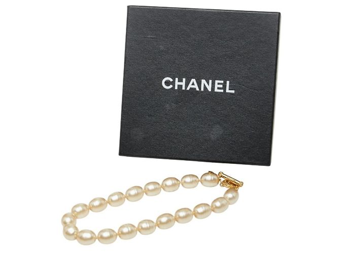 Chanel Vintage Halskette mit T-Verschluss - Ansicht 6