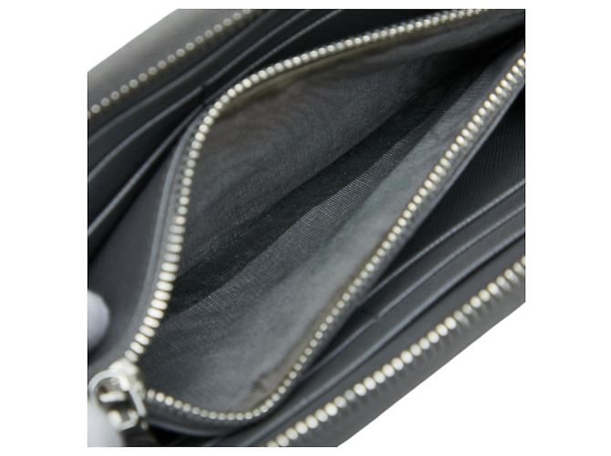 Prada Gray Saffiano Leather Coin Purse - view 6