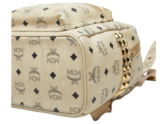 MCM Visetos Stark Side Stud Backpack - view 4