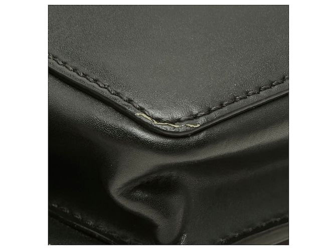 Borsa a tracolla in pelle nera Valentino VLTN Logo - vista 5