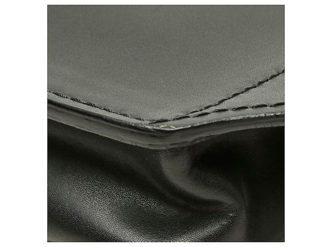 Borsa a tracolla in pelle nera Valentino VLTN Logo - vista 6