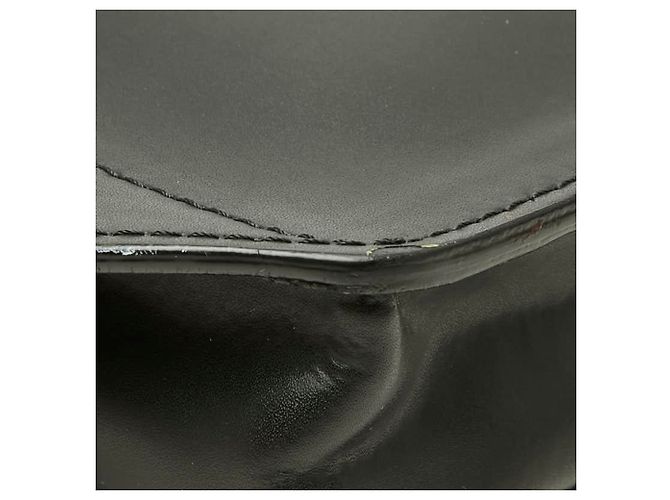 Borsa a tracolla in pelle nera Valentino VLTN Logo - vista 7