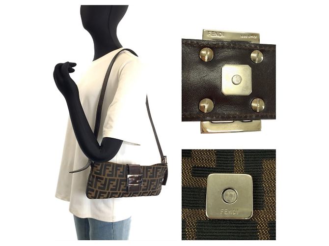 Borsa a tracolla Fendi Zucca 26685 - vista 7