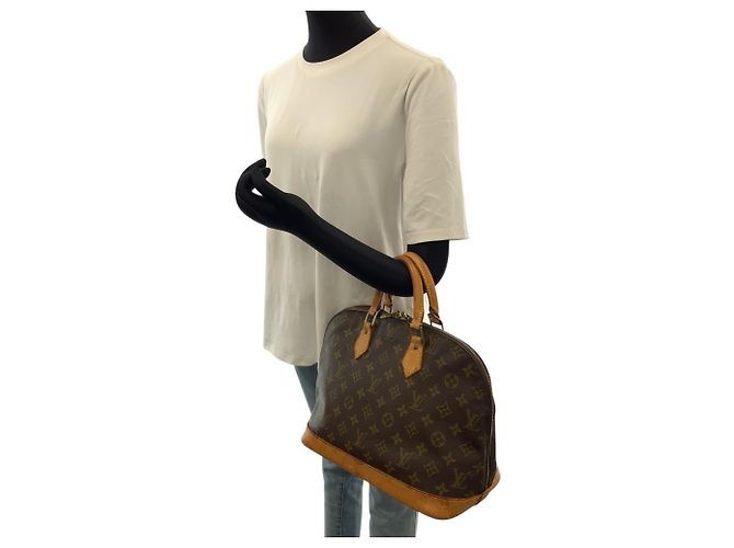 Sac à main Louis Vuitton Monogram Alma - vue 7