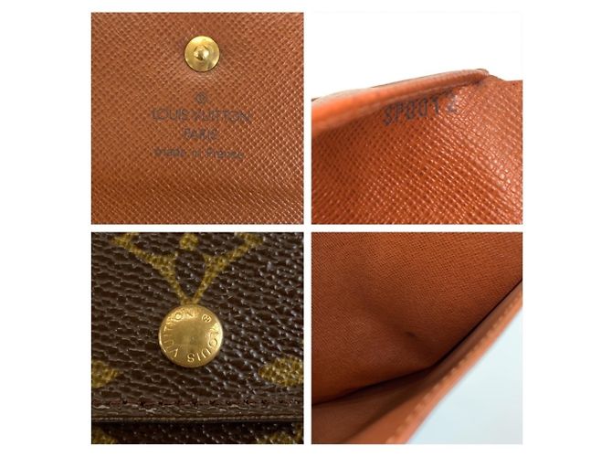 Louis Vuitton Monogram Portefeuille Tresor Etui Papier Tri-fold Wallet - vista 3