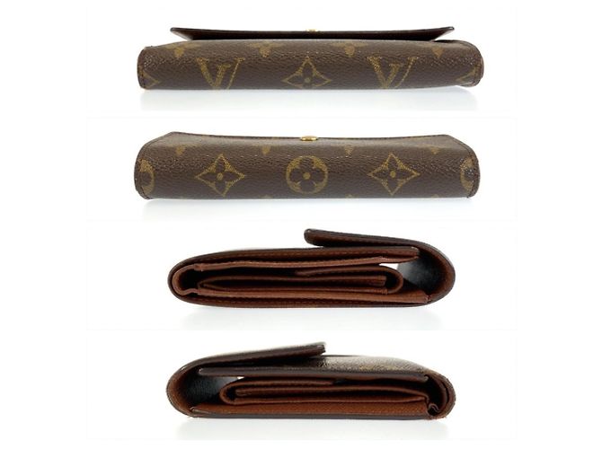 Louis Vuitton Monogram Portefeuille Tresor Etui Papier Tri-fold Wallet - vista 9