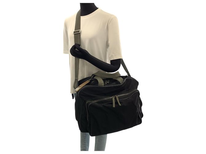 Autre Marque Borsa Boston Pradasports in nylon nero - vista 7