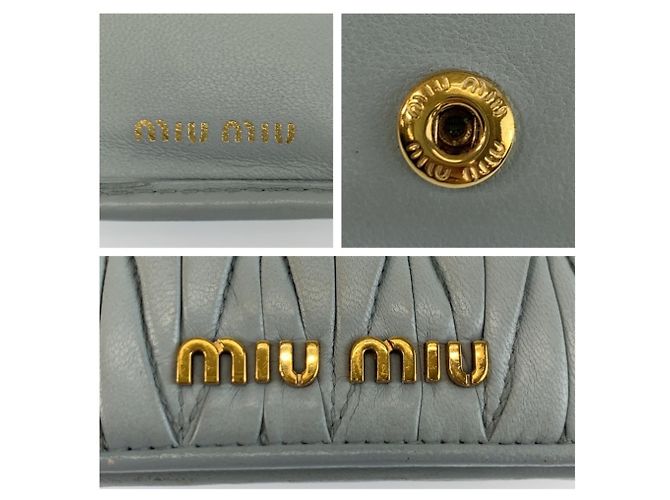Miu Miu gestepptes Leder-Portemonnaie - Ansicht 5