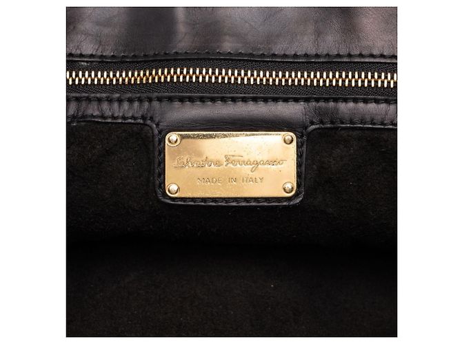 Borsa Tote Salvatore Ferragamo in pelle nera - vista 5