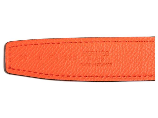 Hermès Cinto Hermes Mall H em Orange/Red - vista 6