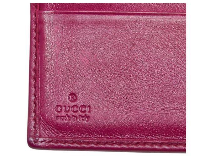 Cartera bi-fold Gucci GG Canvas con placa de metal - vista 7