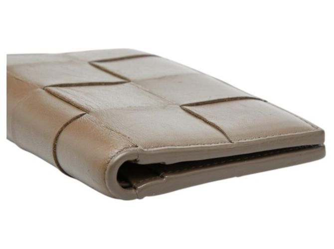 Cartera bi-fold de cuero marrón Bottega Veneta - vista 4