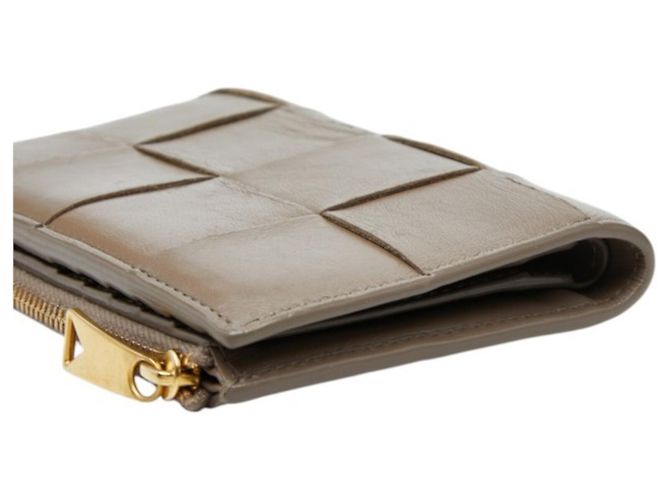 Cartera bi-fold de cuero marrón Bottega Veneta - vista 5