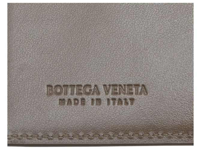 Cartera bi-fold de cuero marrón Bottega Veneta - vista 6
