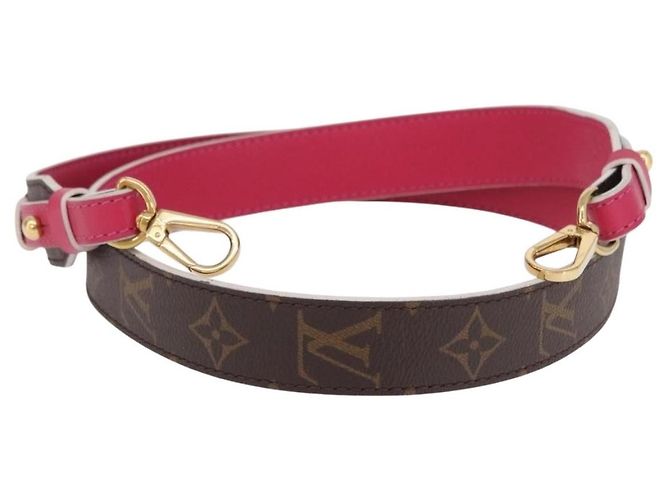 Tracolla Louis Vuitton Bandouliere XL in tela Monogram e pelle - vista 2