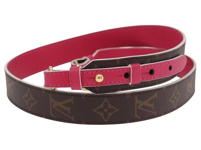 Tracolla Louis Vuitton Bandouliere XL in tela Monogram e pelle - vista 4