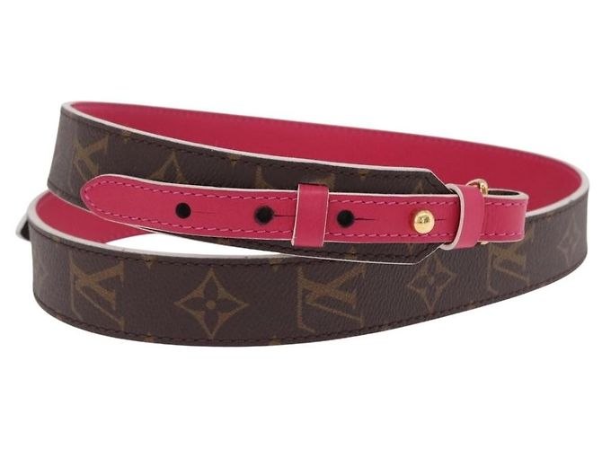 Tracolla Louis Vuitton Bandouliere XL in tela Monogram e pelle - vista 5