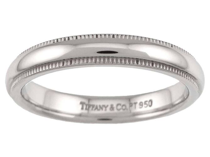 Autre Marque Anello Fascia Milgrain in Platino Tiffany & Co. - vista 3