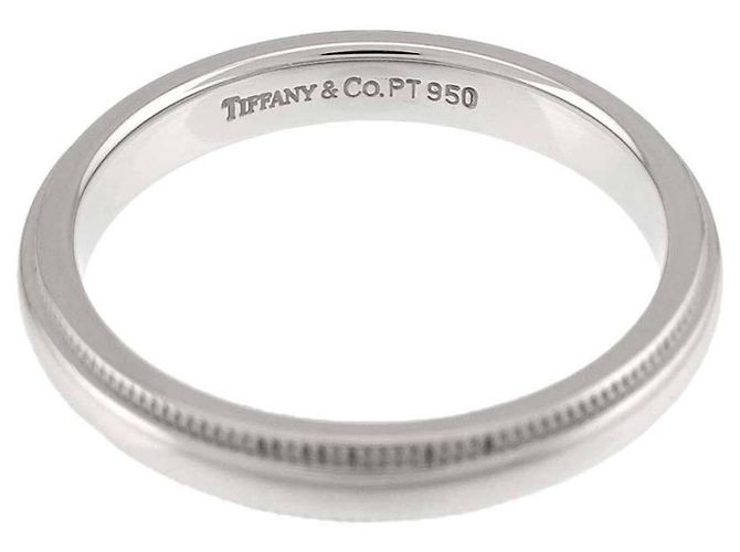 Autre Marque Anello Fascia Milgrain in Platino Tiffany & Co. - vista 4
