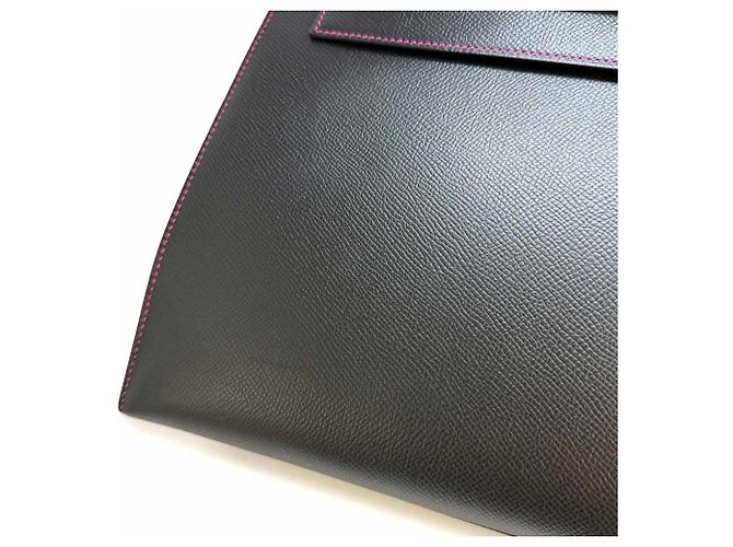 Hermès Borsa Hermes Kelly 32 in pelle Epsom nera - vista 10