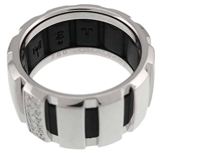 Anel Aliança Chaumet Class One em Ouro Branco - vista 4