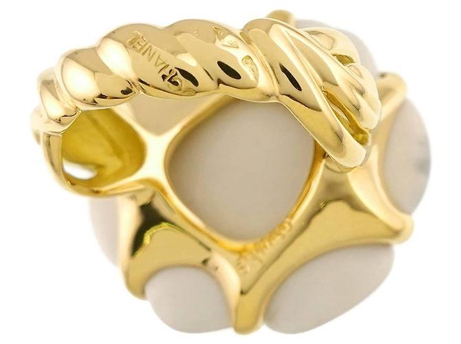 Anillo Chanel Camélia en oro amarillo - vista 4