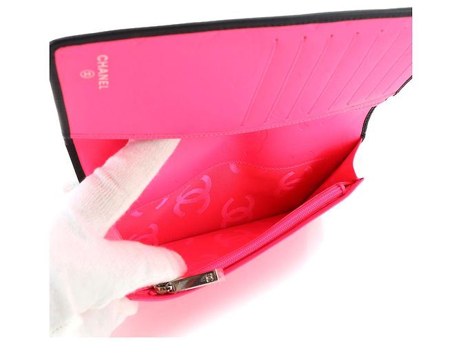 Carteira longa bi-fold Chanel Cambon Line - vista 8