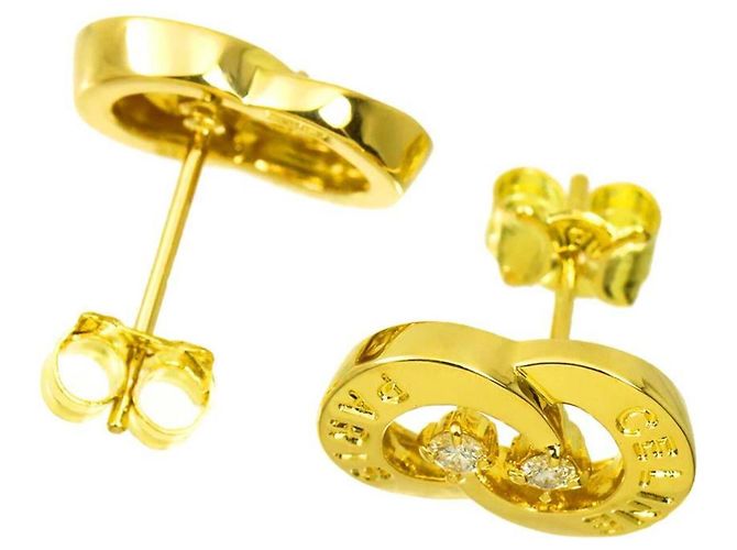 Céline Celine CELINE Circle Earrings with Diamonds - view 3