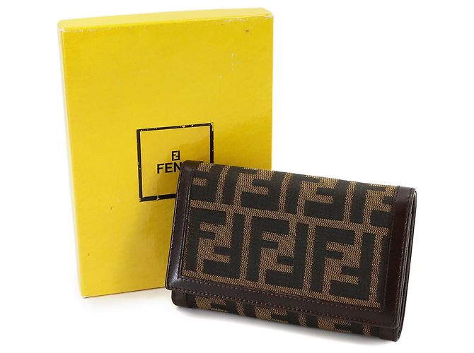 Cartera larga bi-fold Fendi Zucca - vista 3