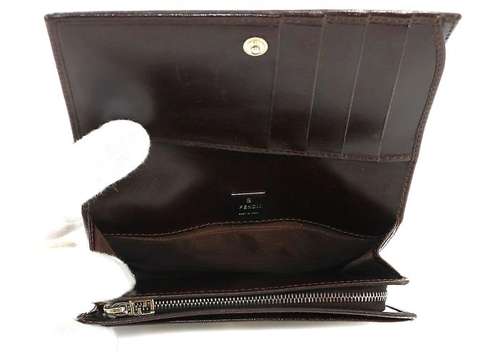 Cartera larga bi-fold Fendi Zucca - vista 8