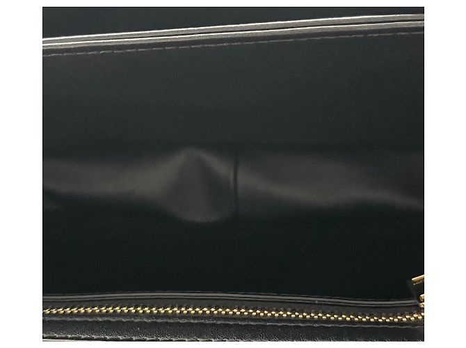 Céline Celine Teen Triomphe Tasche glänzendes schwarzes Leder - Ansicht 12