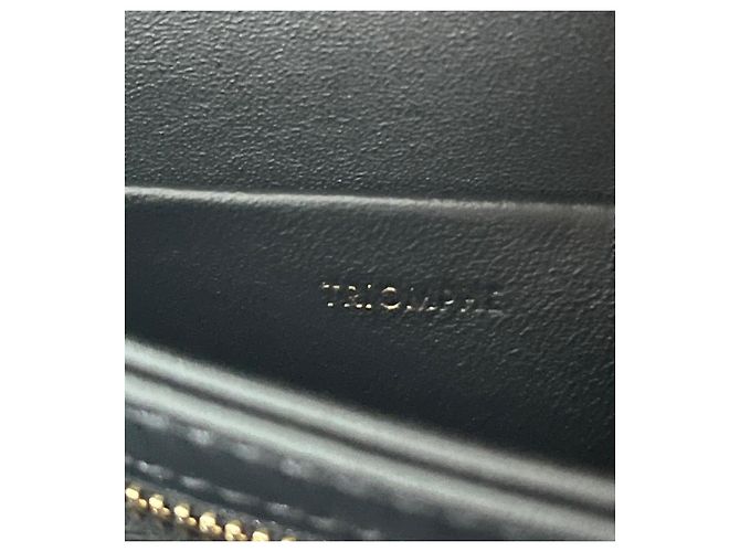 Céline Celine Teen Triomphe Tasche glänzendes schwarzes Leder - Ansicht 14