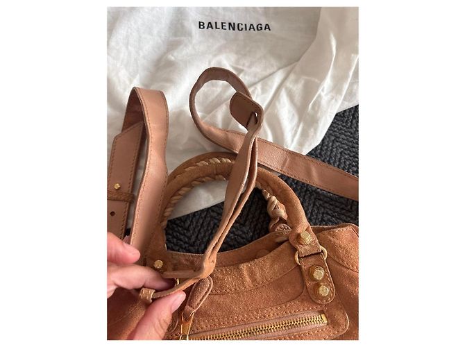 Balenciaga City Classic Borsa in camoscio - vista 10