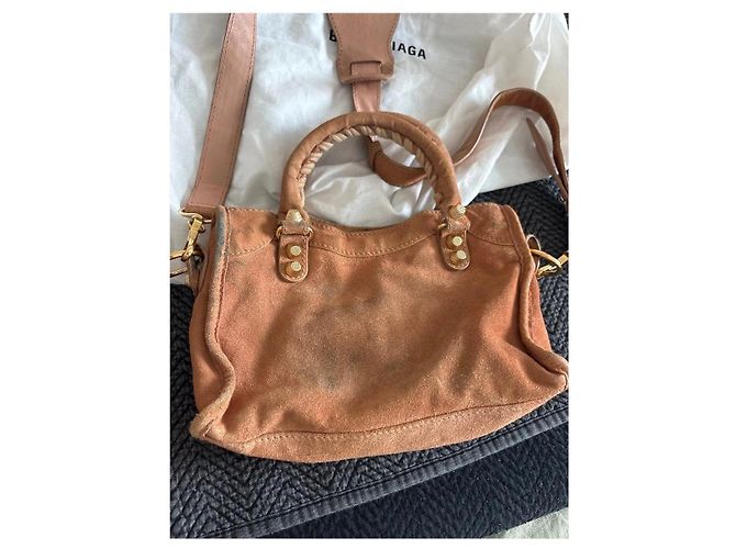 Balenciaga City Classic Borsa in camoscio - vista 11