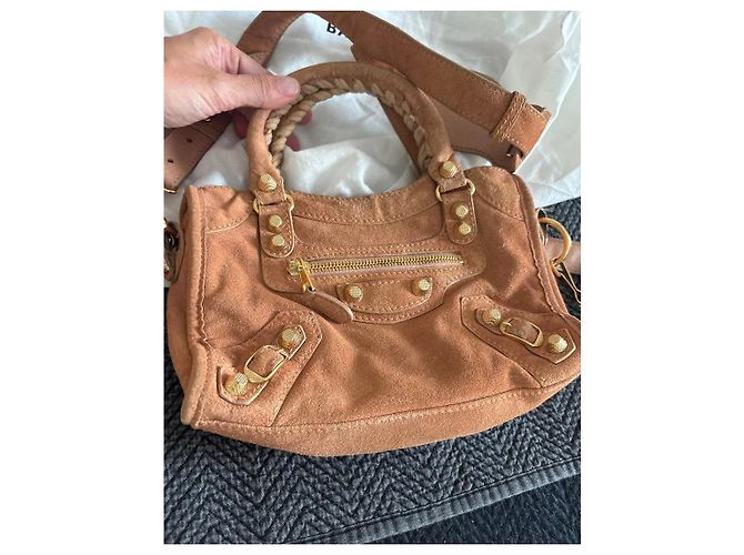 Balenciaga City Classic Borsa in camoscio - vista 7