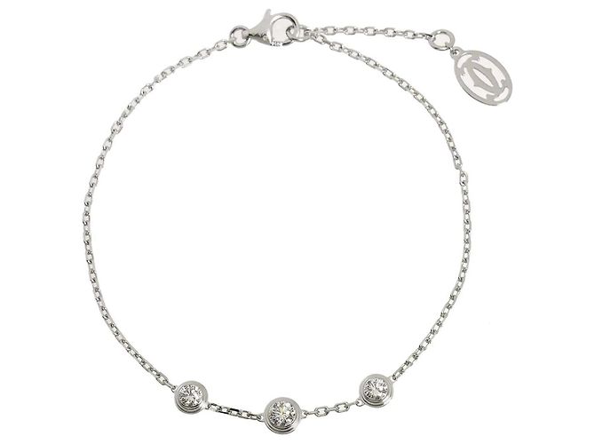 Bracciale Cartier d'Amour con ciondolo in diamante - vista 2