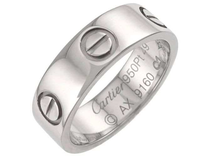 Anello Cartier Love in platino - vista 5