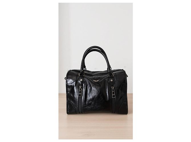 Zadig & Voltaire Bolsa Sunny em couro preto - vista 2