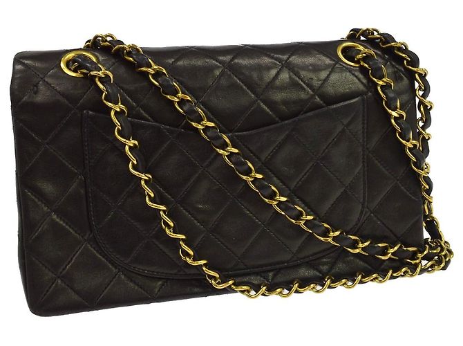 Chanel Classic Timeless Double Flap Quilted Lambskin Small - vista 2